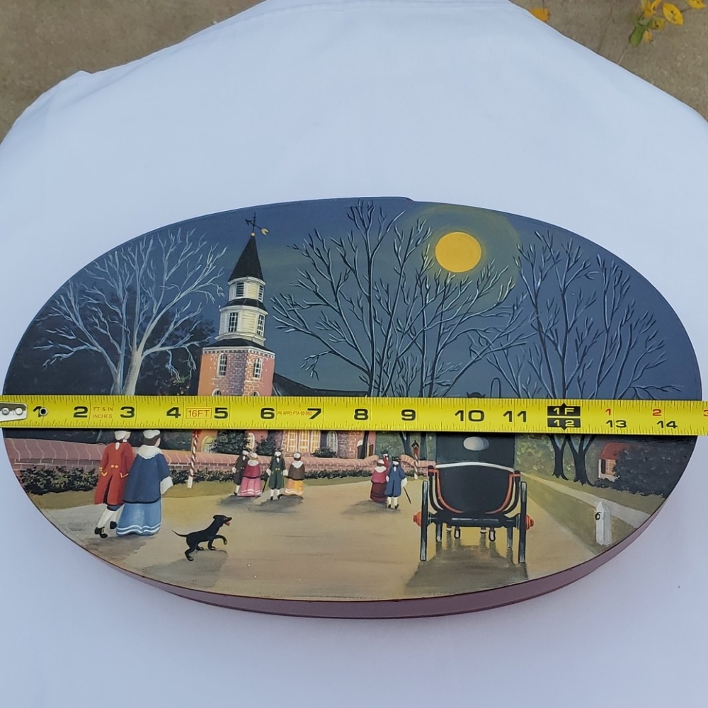 Handmade Bentwood Shaker Oval Box Christmas - Picture 13 of 16